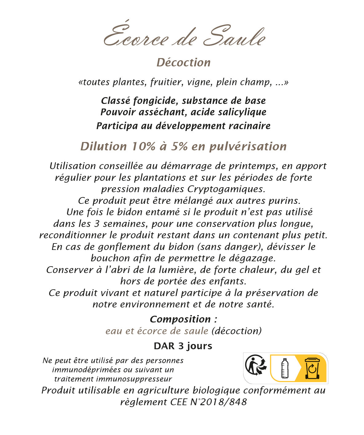 Ecorce'Saule