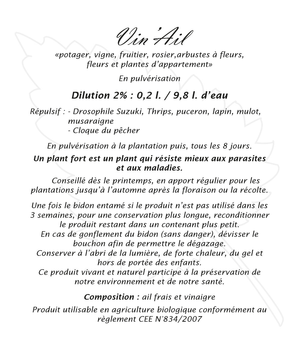 Vin’Ail - Extrait d’ail
